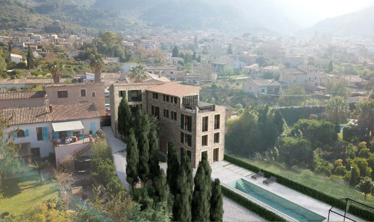 Impresionante proyecto de una gran villa con piscina